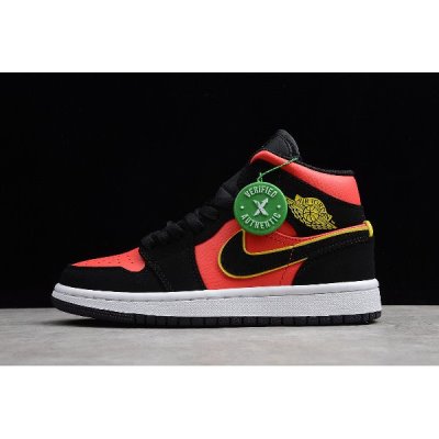 Nike Air Jordan 1 Mid Siyah Basketbol Ayakkabısı Türkiye - ESH6IC2R